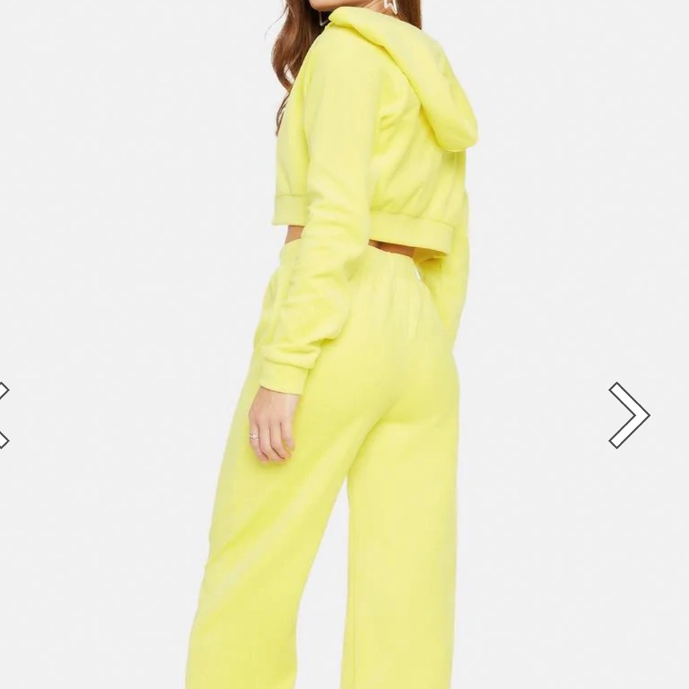 Dolls Kill Y2K Velour Yellow Tracksuit NWOT - Picture 4 of 9
